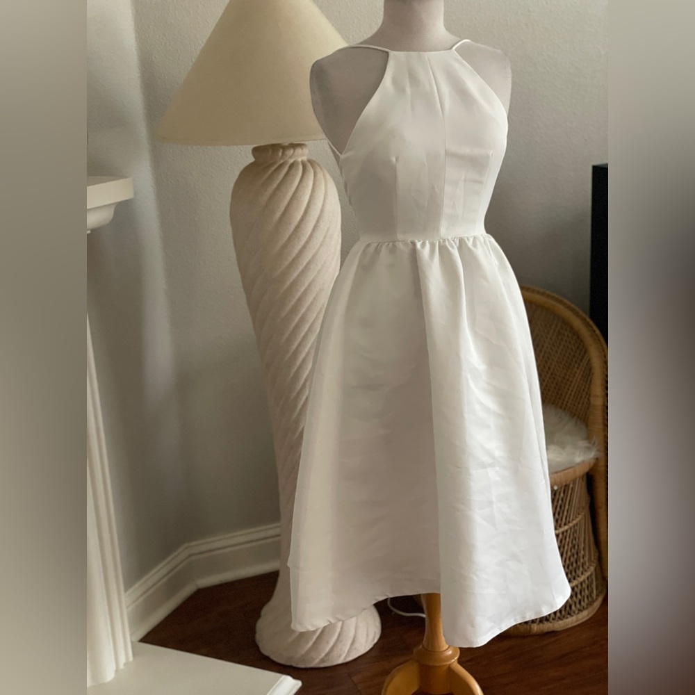 Lulu's White Backless Dress